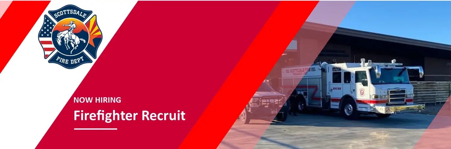 apply now firefighter recruitment banner