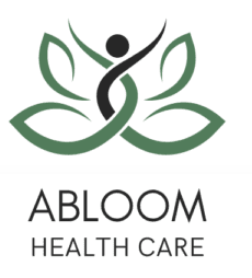 butterfly logo with abloom healthcare